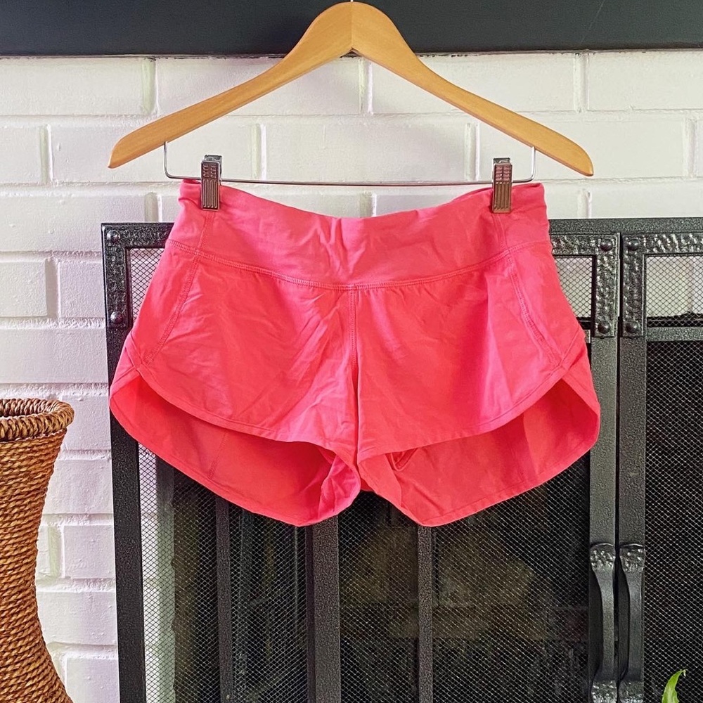 Lululemon Pink Speed Up Shorts
